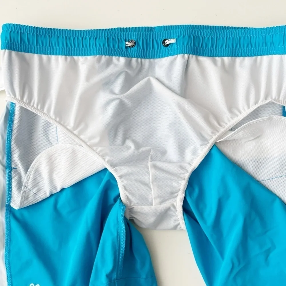 Psycho Bunny Men’s 7” Bickling Swim Trunks Size XL Blue Lined